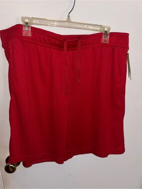 all in motion Red Women's Athletic Shorts with Drawstring